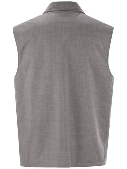 Sleeveless jacket in virgin wool - BRUNELLO CUCINELLI - BALAAN 2