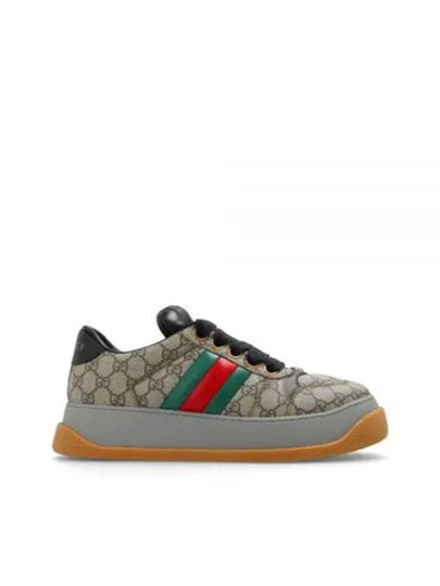 GG Screener Logo Jacquard Low Top Sneakers Beige - GUCCI - BALAAN 2