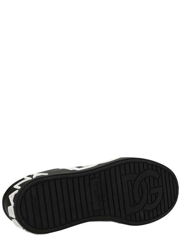 Saint Tropez Calfskin Sneakers Black - DOLCE&GABBANA - BALAAN 6