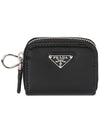 Re-Nylon Brushed Leather Shoulder Bag Black - PRADA - BALAAN 10