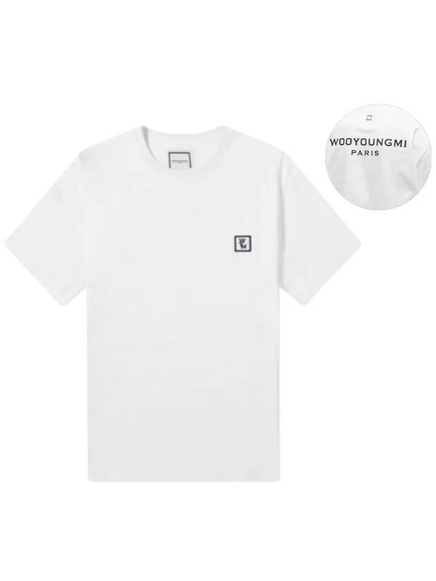 Logo Cotton Short Sleeve T-Shirt White - WOOYOUNGMI - BALAAN 2