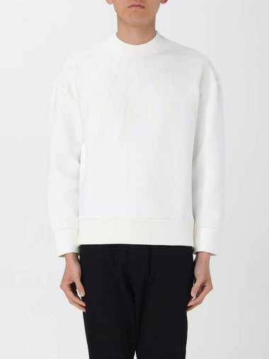 Fair Isle Thunderbolt Easy Sweatshirt - NEIL BARRETT - BALAAN 1