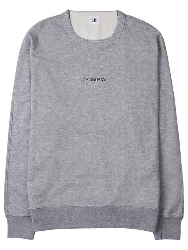 Men's Logo Light Fleece Sweatshirt Grey - CP COMPANY - BALAAN 11