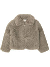 Kids Fake Fur Jacket Gray TV2A87 Z1277 909 - STELLA MCCARTNEY - BALAAN 1