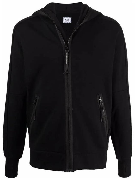 Diagonal Goggles Hood Zip-Up Black - CP COMPANY - BALAAN 2