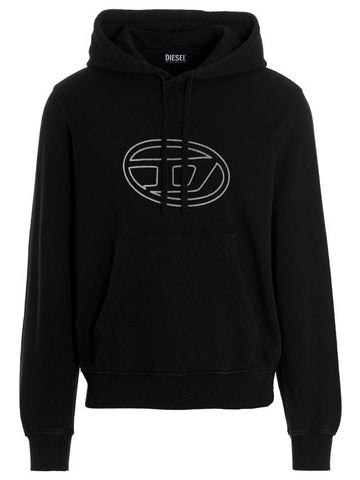 S-Ginn-E4 Hoodie Black - DIESEL - BALAAN 1