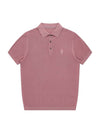 Men's Polo Pique Short Sleeve Knit Dark Pink SW23ESW03DP - SOLEW - BALAAN 1