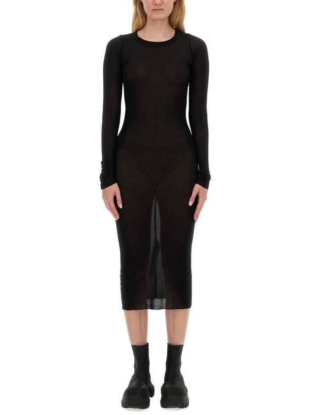 Rick Owens Viscose Dress - RICK OWENS - BALAAN 1