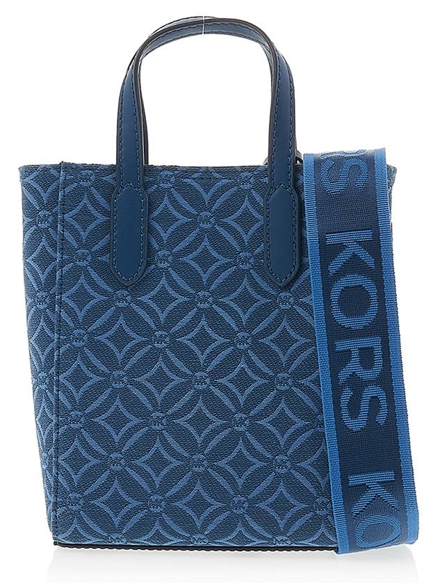 Sinclair Extra Small Jacquard Cross Bag Blue - MICHAEL KORS - BALAAN 4