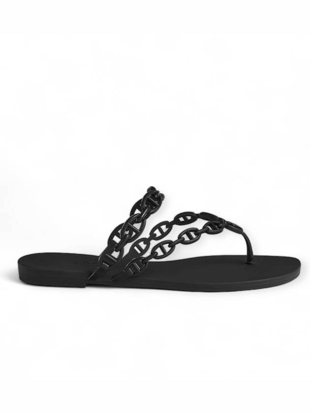 Island Sandals Noir - HERMES - BALAAN 5