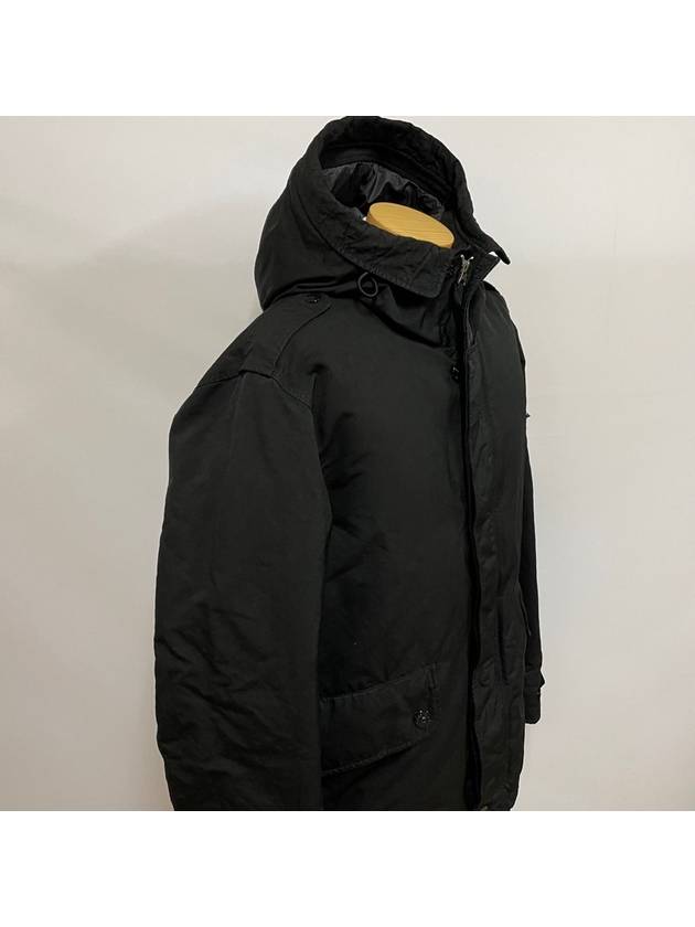 David-TC Down Short Parka Black - STONE ISLAND - BALAAN 4