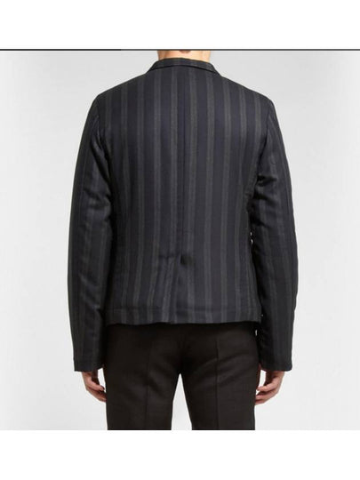 reversible padded stripped jacket - ANN DEMEULEMEESTER - BALAAN 2