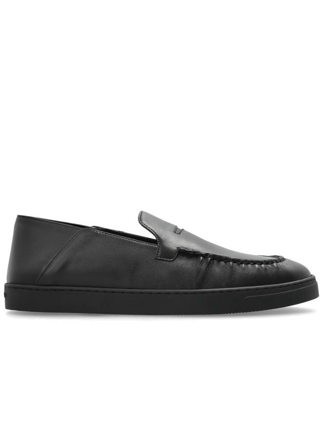 Giorgio Armani Leather Shoes, Men's, Black - GIORGIO ARMANI - BALAAN 1