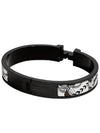 Clic HH Panoplie Equestre Imprimeur Fou Bangle Bracelet Black - HERMES - BALAAN 3