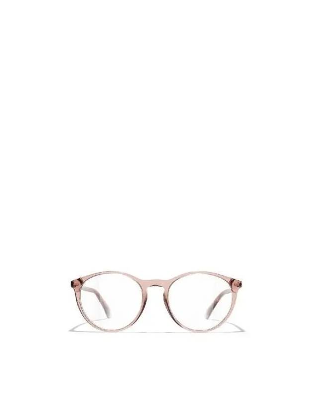 EYEWEAR Brown clear frame round glasses CH3413 1709 - CHANEL - BALAAN 1