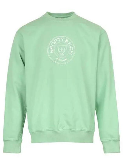 Women's Monaco Crew Neck Sweatshirt Sage - SPORTY & RICH - BALAAN 2