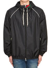 Nylon Satin Jacket Black - GUCCI - BALAAN 2