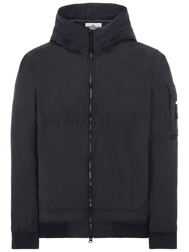 Men's Wappen Patch Naslan Watro Hooded Jacket Black - STONE ISLAND - BALAAN 2