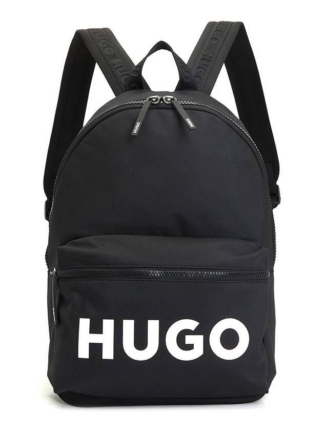 Logo Print Backpack Black - HUGO BOSS - BALAAN 2