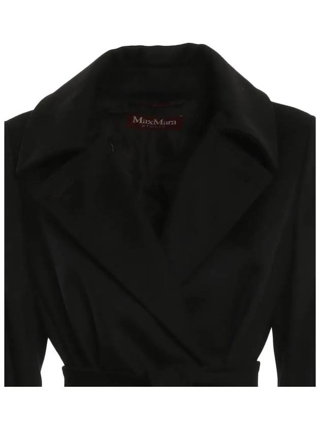 Women's Bcollag Wool Double Coat Black - MAX MARA - BALAAN 5