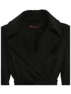 BCOLLAG Belted Wool Coat Black 2426016101 013 - MAX MARA - BALAAN 4