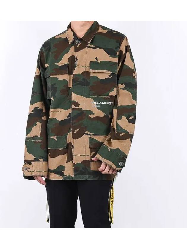 Camo field jacket OMEL003E18026010 - OFF WHITE - BALAAN 3