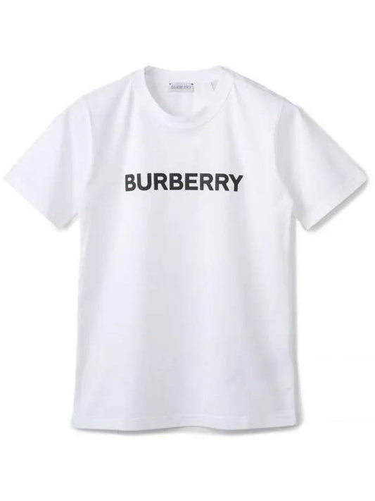 Logo Cotton Short Sleeve T-Shirt White - BURBERRY - BALAAN 2