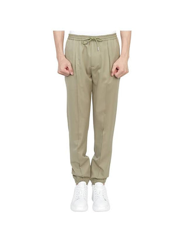 Wool Twill Track Pants Khaki - DIOR - BALAAN 1