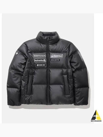 SWISS SKI Monochrome Wappen Stand Neck Down Jacket ECCO Eco Black SP423SDJO7 - DESCENTE - BALAAN 1