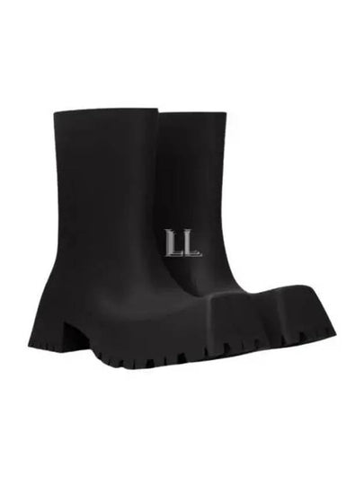 Rubber Trooper Ankle Boots Black - BALENCIAGA - BALAAN 2