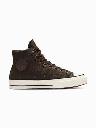 Chuck 70 Distressed Leather High Top Sneakers Fresh Brew - CONVERSE - BALAAN 2