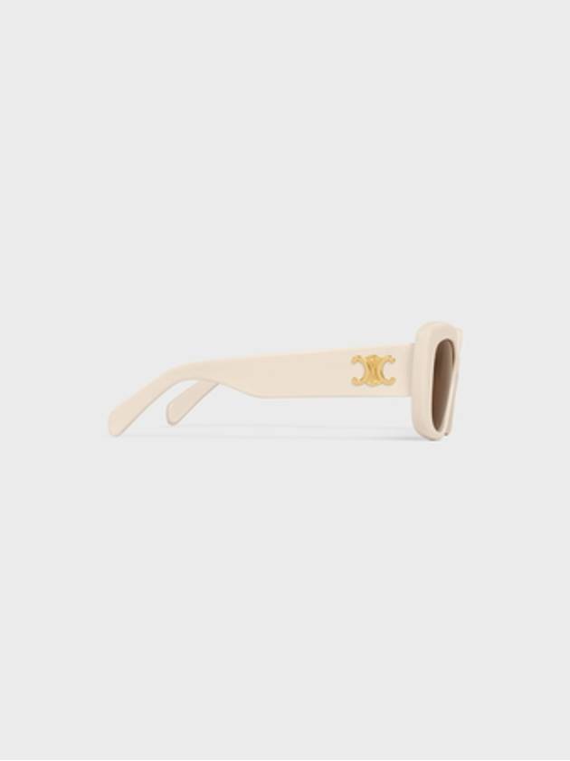 Eyewear Triomphe 04 Rectangle Sunglasses Ivory - CELINE - BALAAN 4