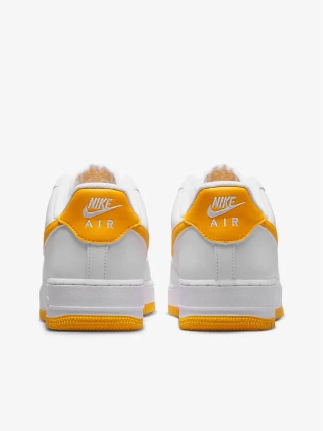 Air Force 1 07 Low Top Sneakers White Yellow - NIKE - BALAAN 7