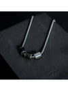 Logo Triple Ring Necklace Silver - EMPORIO ARMANI - BALAAN 6