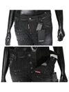 Women Cool Girl Slim Fit Jeans Black - DSQUARED2 - BALAAN.