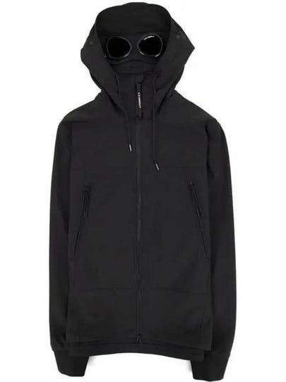 Shell R Goggle Hooded Jacket Black - CP COMPANY - BALAAN 2