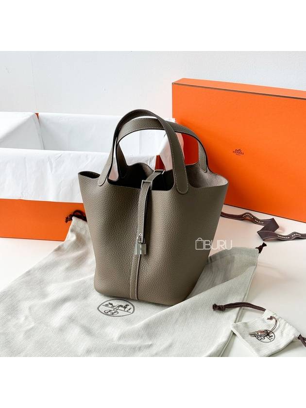 Picotin Lock 22 Tote Bag Etoupe - HERMES - BALAAN 2