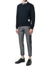 Center Back Stripe Crewneck Sweatshirt Navy - THOM BROWNE - BALAAN 7