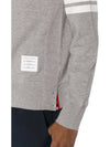 4 Bar Loopback Jersey Sweatshirt Light Grey - THOM BROWNE - BALAAN 6