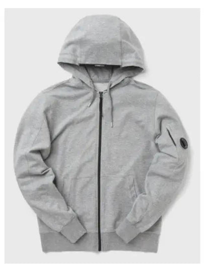 Light Fleece Zip Up Hoodie Grey - CP COMPANY - BALAAN 2