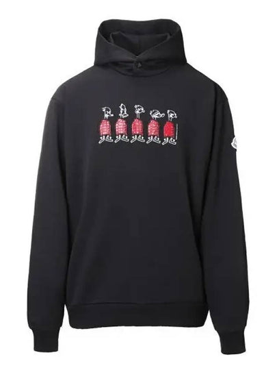 Duck Motif Hoodie Black - MONCLER - BALAAN 2