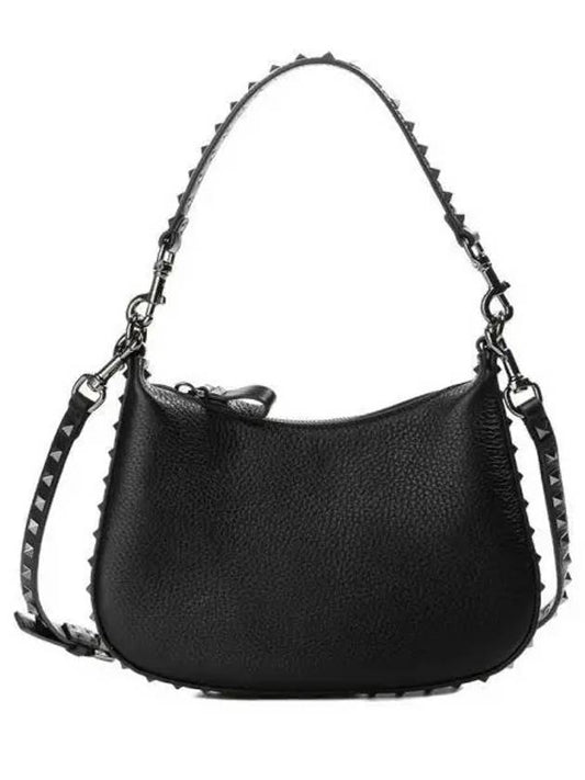 Rockstud Shoulder Bag Black - VALENTINO - BALAAN 2