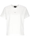 Jade Logo Short Sleeve T-Shirt White - A.P.C. - BALAAN.