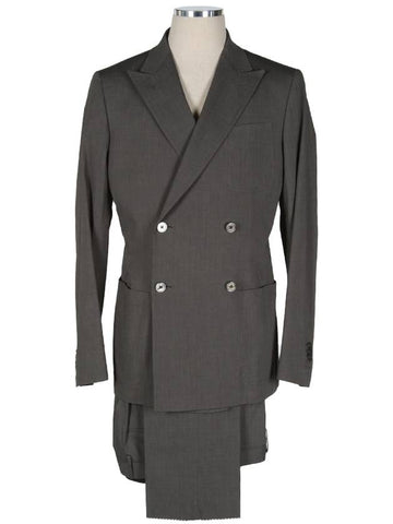 2177528 Gray Elastane Suit - CORNELIANI - BALAAN 1