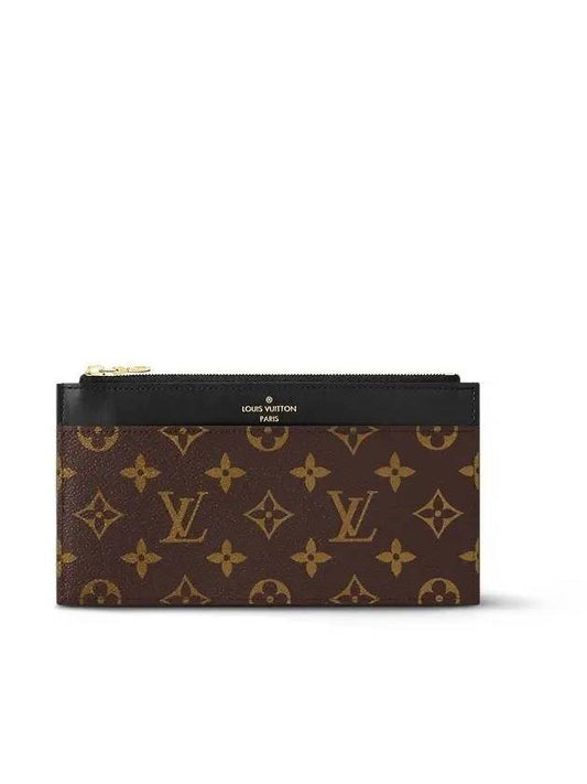 Slim Monogram Card Wallet Brown - LOUIS VUITTON - BALAAN 2