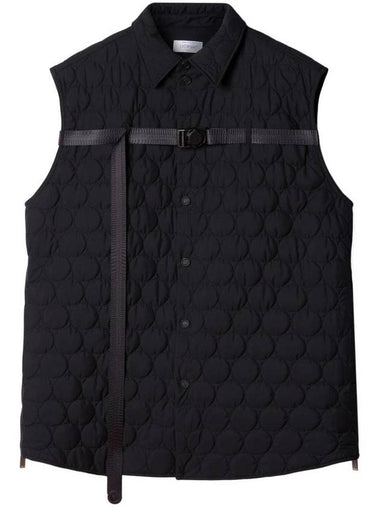 buckle quilted vest OMEX001F23FAB0011000 - OFF WHITE - BALAAN 1