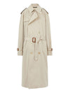 Double-Breasted Trench Coat Beige - MAISON MARGIELA - BALAAN.