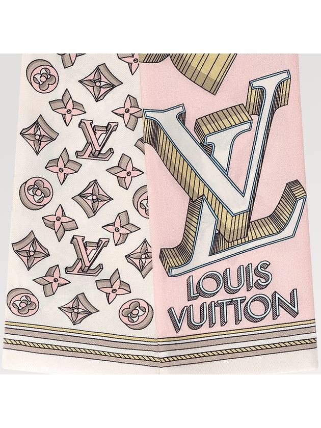 Ultimate 3D Monogram Scarf Rose - LOUIS VUITTON - BALAAN 4