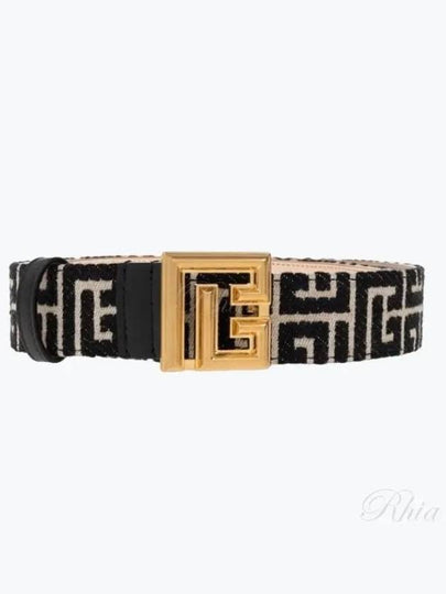 Jacquard Fabric Belt Black - BALMAIN - BALAAN 2