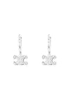 Triomphe Rhinestone Earrings Silver - CELINE - BALAAN 2